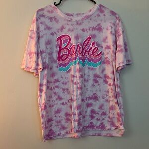 Barbie Pink and Purple Tie-Dye Tee